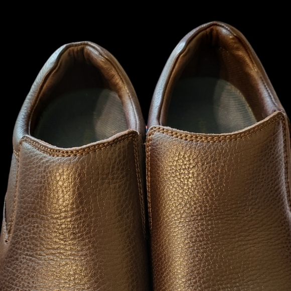 Hush Puppies Moyen Brown slip on US 10 Leather LunarII - Picture 13 of 16